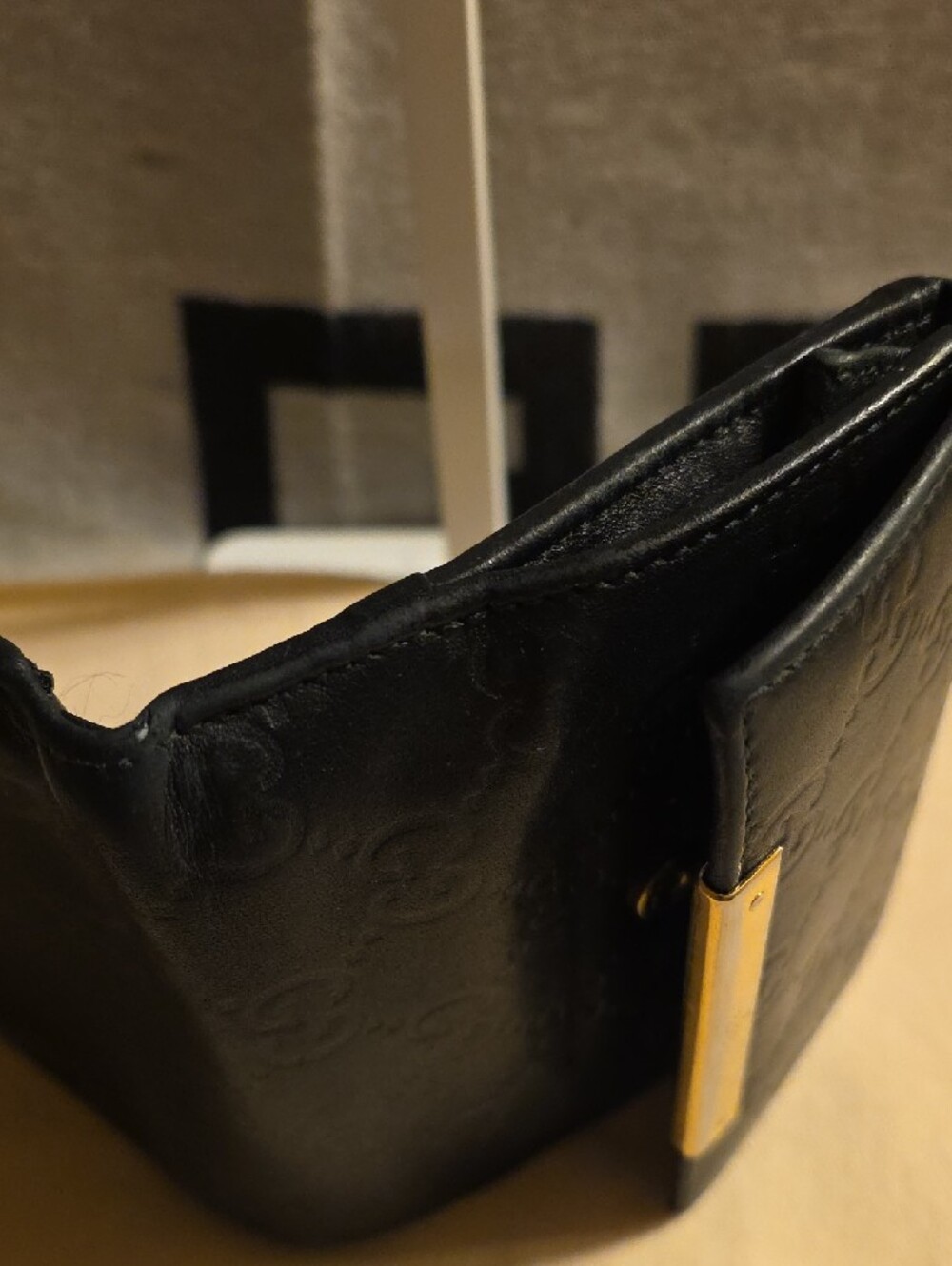 Gucci Gussiccima French Flap Wallet Wallet. - Picture 6 of 9